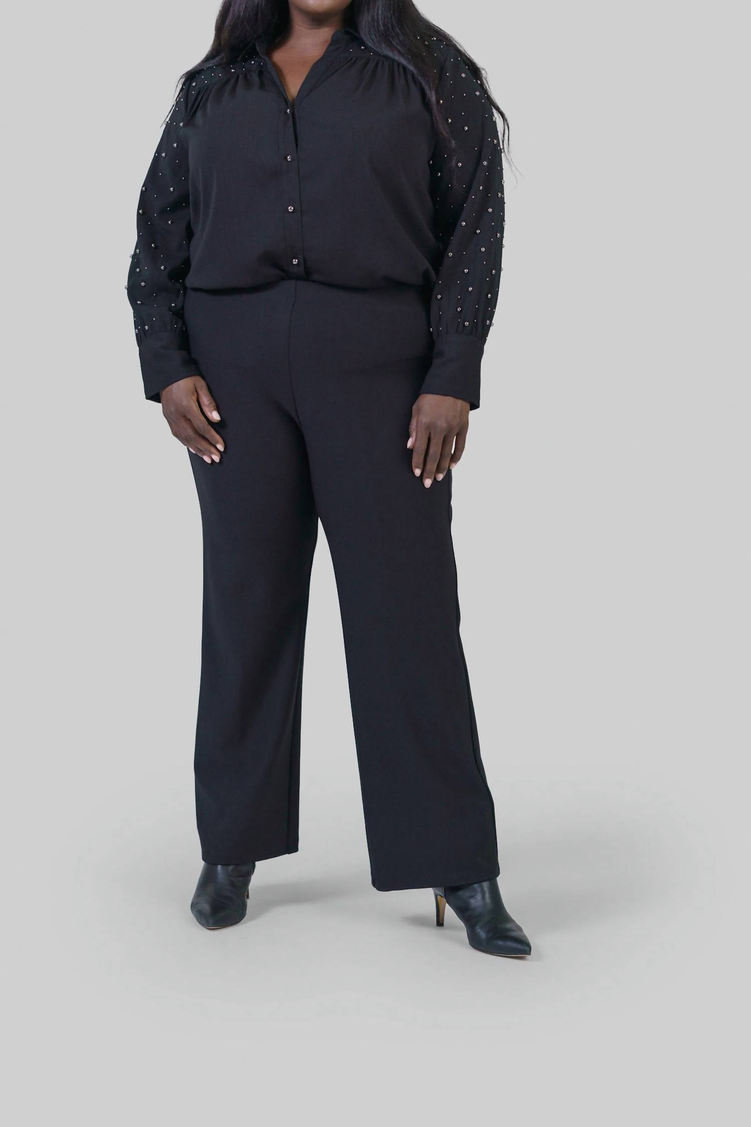 

Пресли Брюки - Плюс в черном Karen Kane