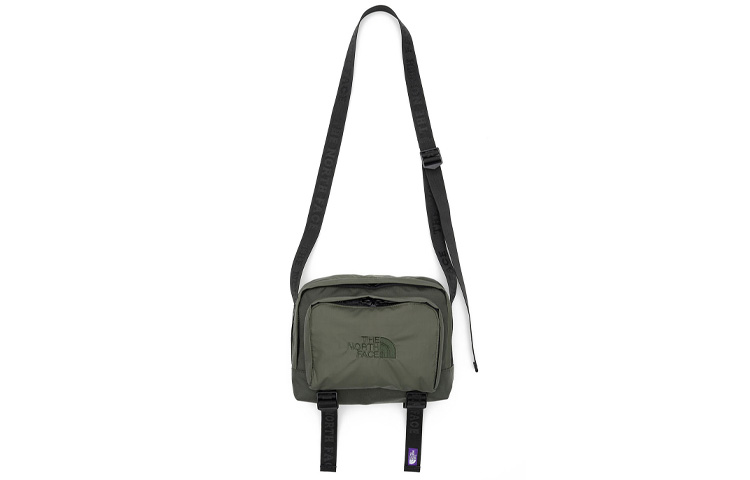 

THE NORTH FACE PURPLE LABEL Текстильная нейлоновая кроссбоди сумка через плечо унисекс olive green
