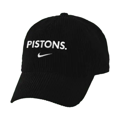 

Бейсболка Nike Detroit Pistons Icon Edition NBA Corduroy Campus Cap, черный