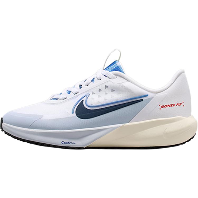 

Детские кроссовки SONIC FLY с низким верхом, устойчивые к истиранию, для подростков Nike, белый