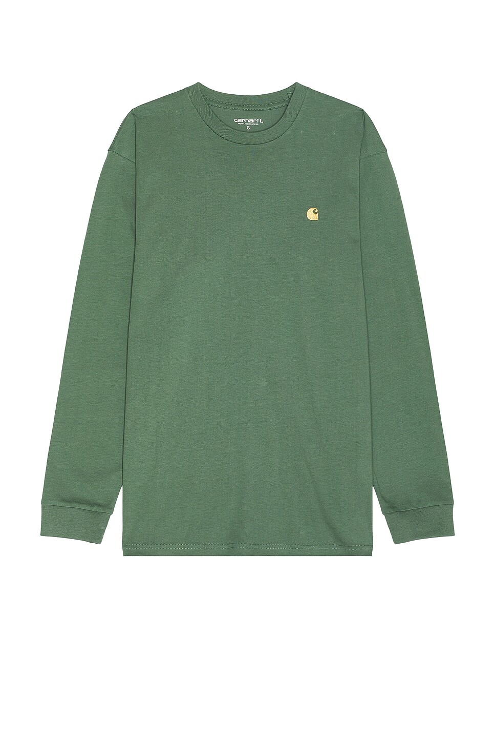 

Футболка «Чейз» Carhartt Wip, цвет Duck Green & Gold