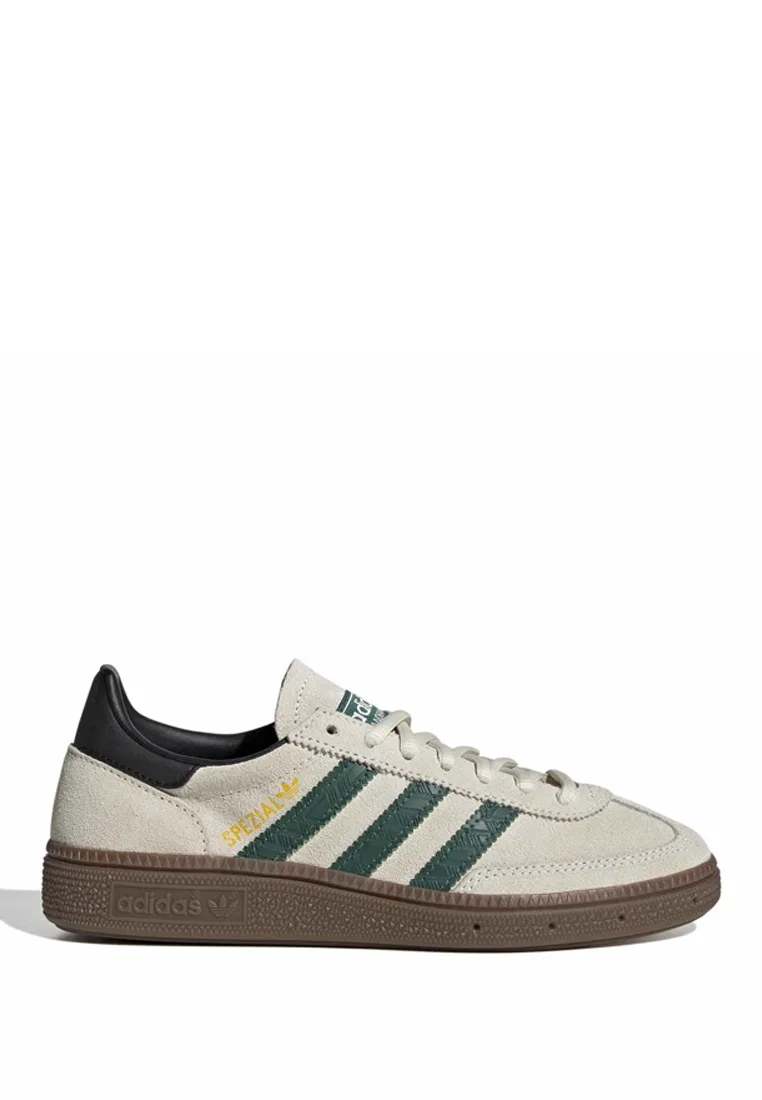 Кроссовки для гандбола, Spezial, adidas, зеленый/кремовый
