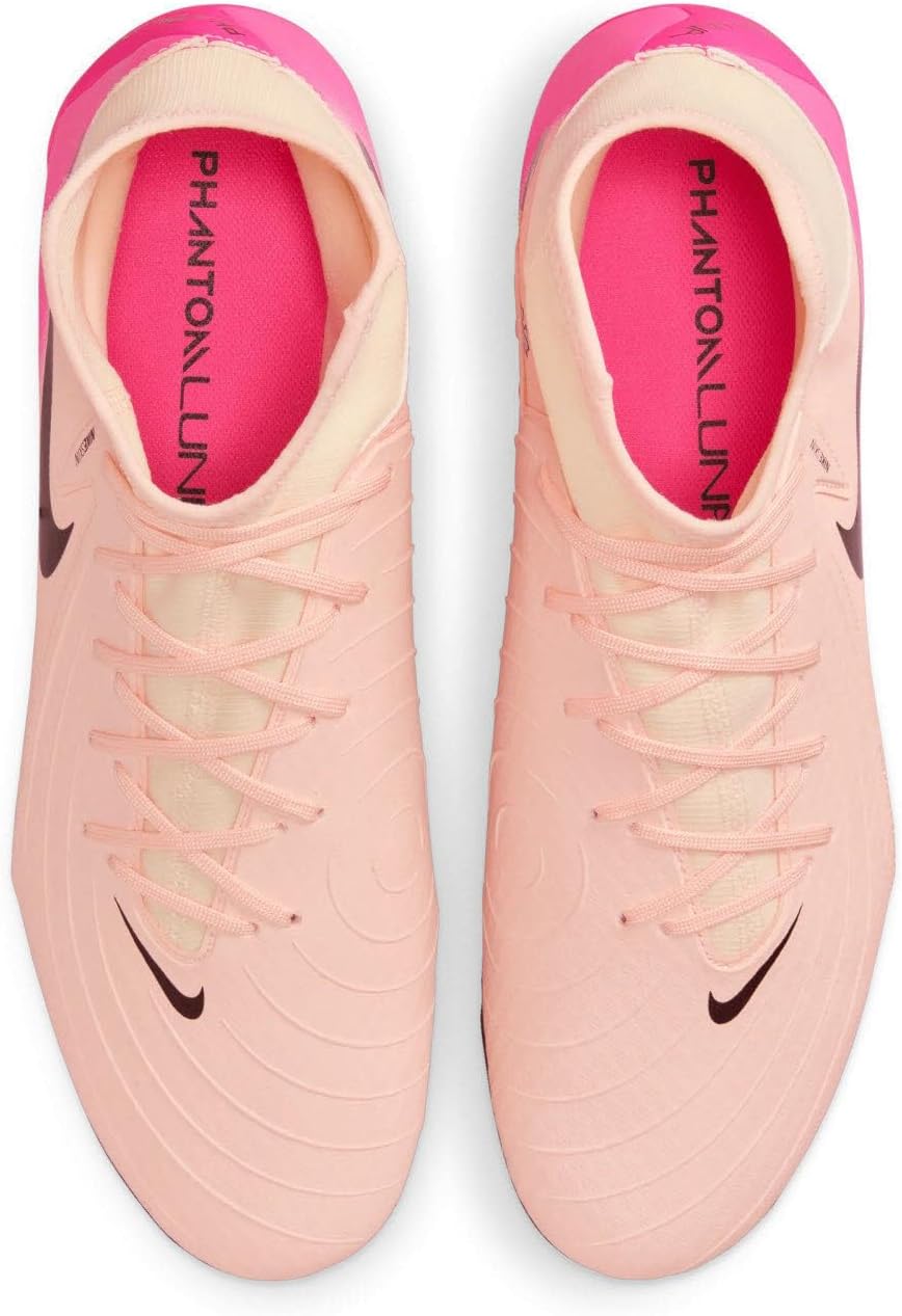 Кроссовки Nike Herren Phantom Luna Ii Academy Fg/Mg, Crimson Tint/Pink Blast/Black — фото 4