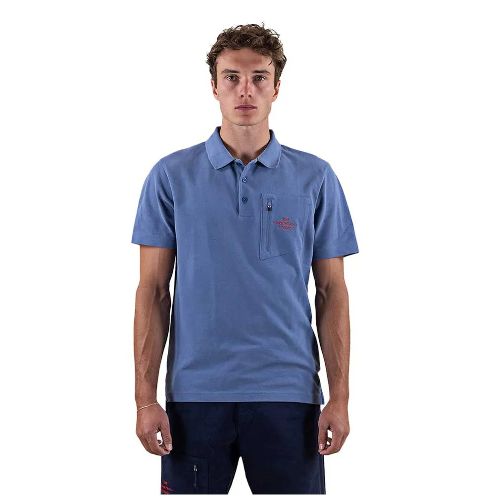

Поло с коротким рукавом The Mountain Studio Camp 4 organic cotton piké, синий