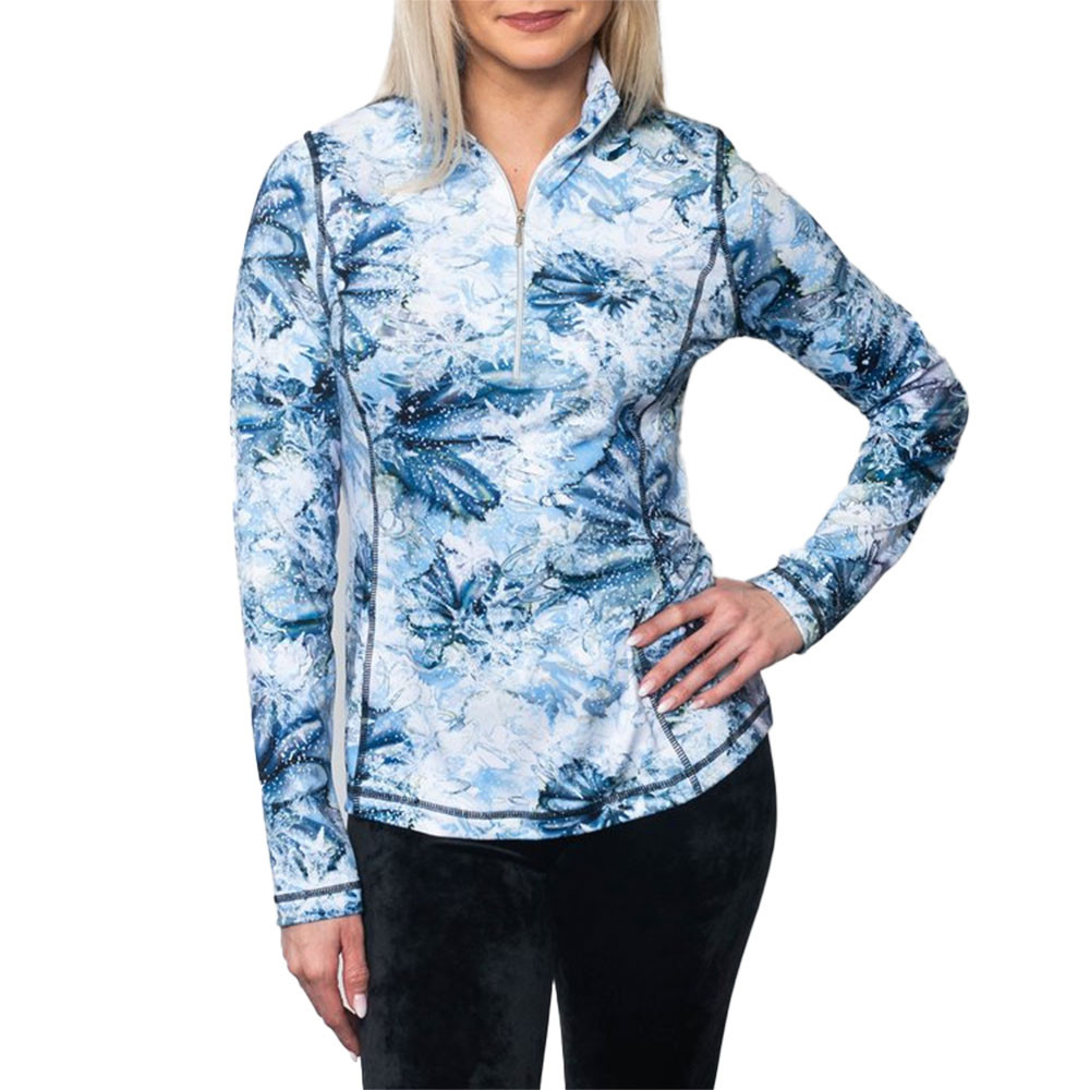 

Куртка-поло Sno Skins Micro Fiber Print с застежкой-молнией на четверть длины (женская) - Зима 2025, Arctic