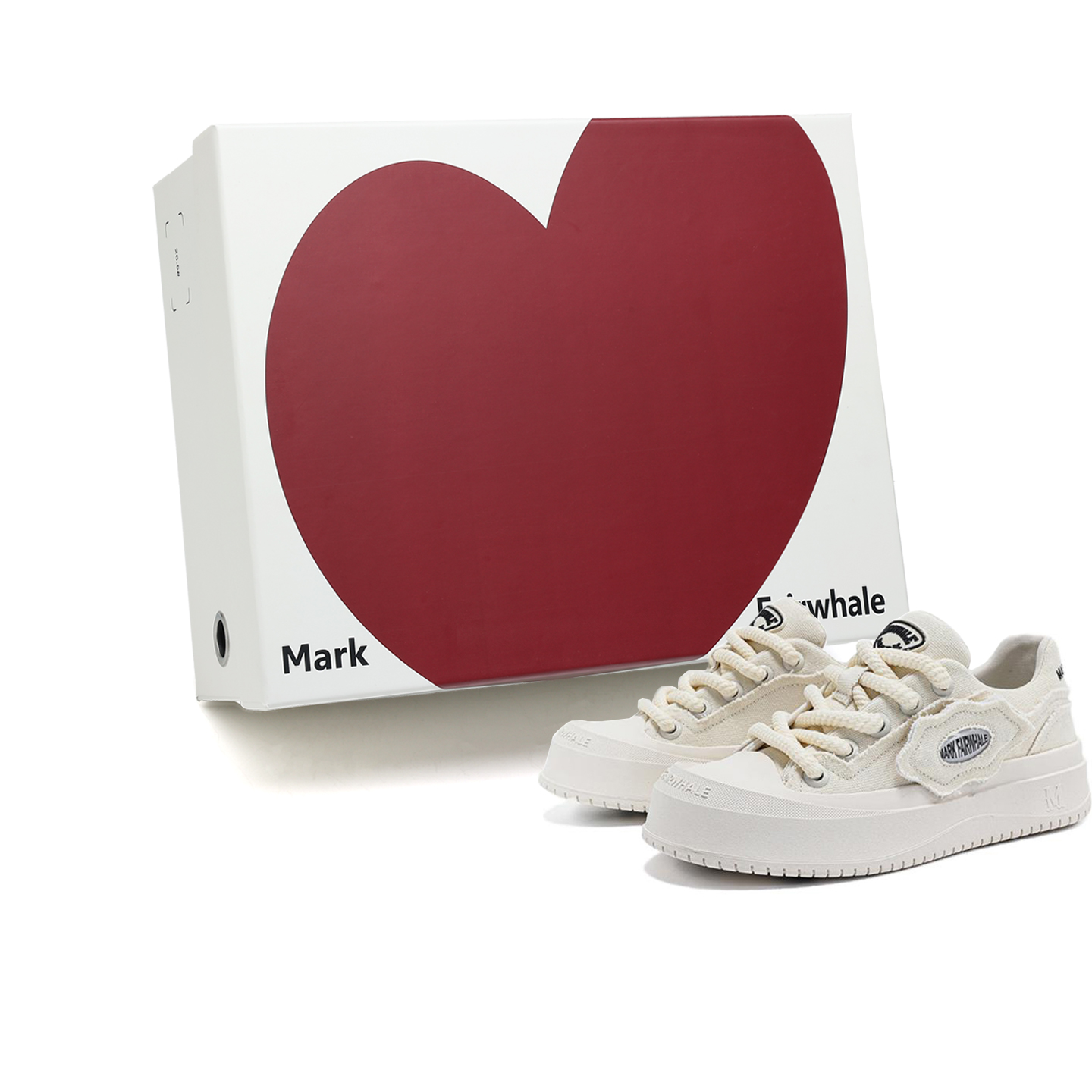 

Стильные низкие скейтбордистские кроссовки унисекс Fairwhale, белый box