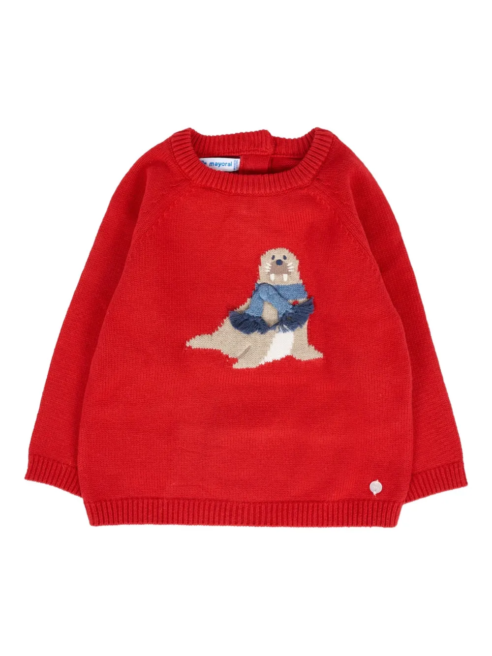 

Свитер с вышивкой Mayoral, красный