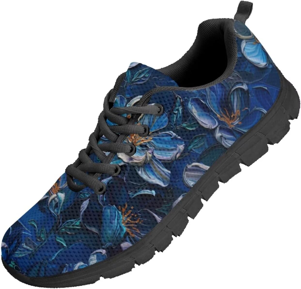 

Мужские кроссовки Funnydude Funny Print для бега, повседневные спортивные кроссовки с низким каблуком для спортзала, Oil Painting Daisy