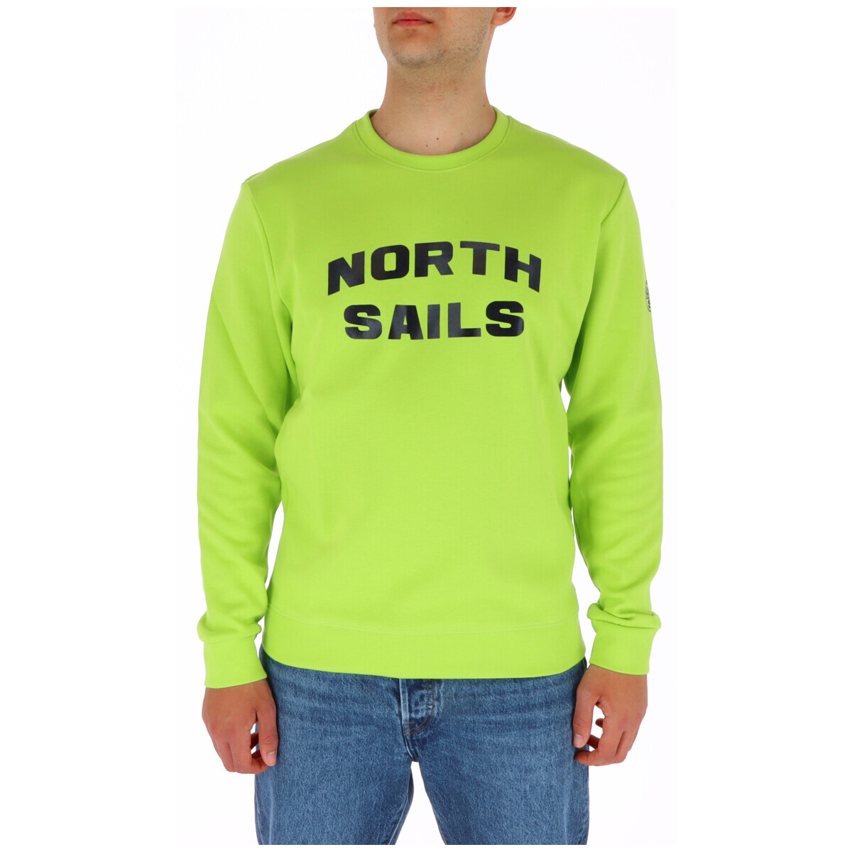 

Свитшот мужской North Sails с большим логотипом, ярко-зеленый