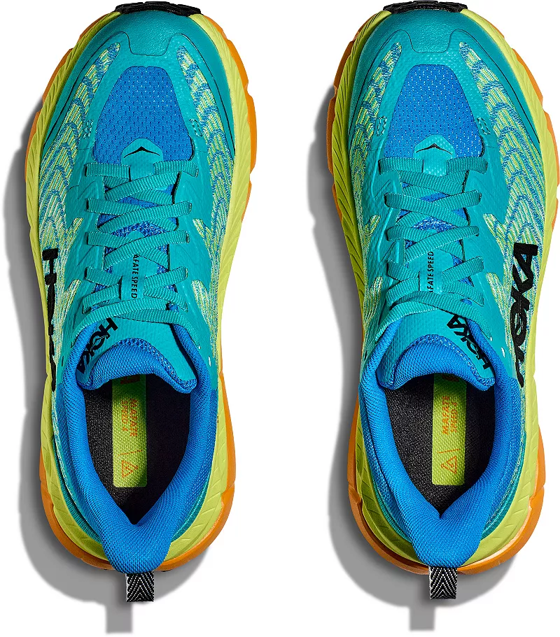 Женские кроссовки для трейлраннинга HOKA Mafate Speed ​​4, цвет Ceramic Blue — фото 3