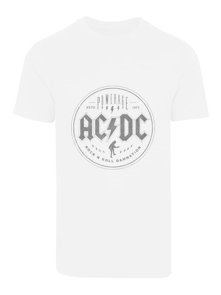 

Футболка F4NT4STIC ACDC Rock N Roll Damnation für Kinder & Herren, белый