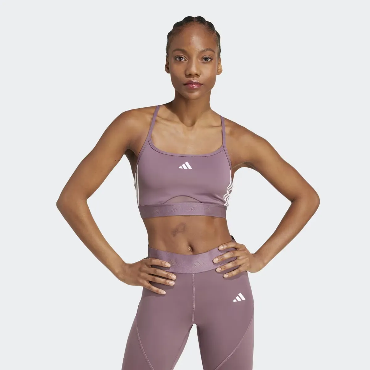 

Женский бюстгальтер Hyperglam спортивный бюстгальтер Adidas, фиолетовый