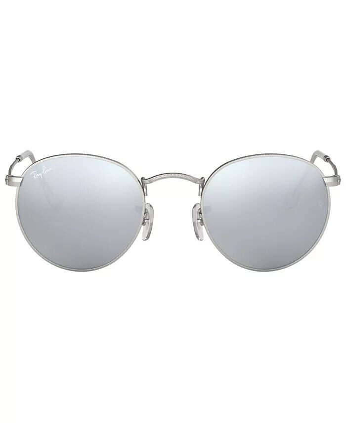 

Солнцезащитные очки, RB3447 КРУГЛЫЕ ЛИНЗЫ FLASH Ray-Ban, серебро
