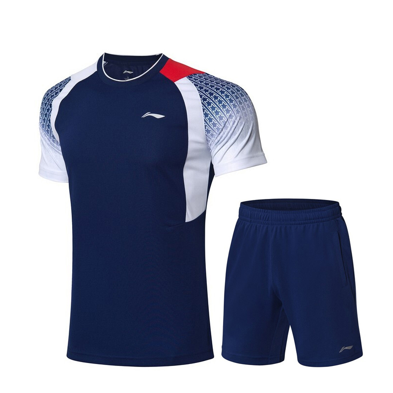 

Темно-фиолетовая синяя бадминтонная одежда для мужчин LiNing