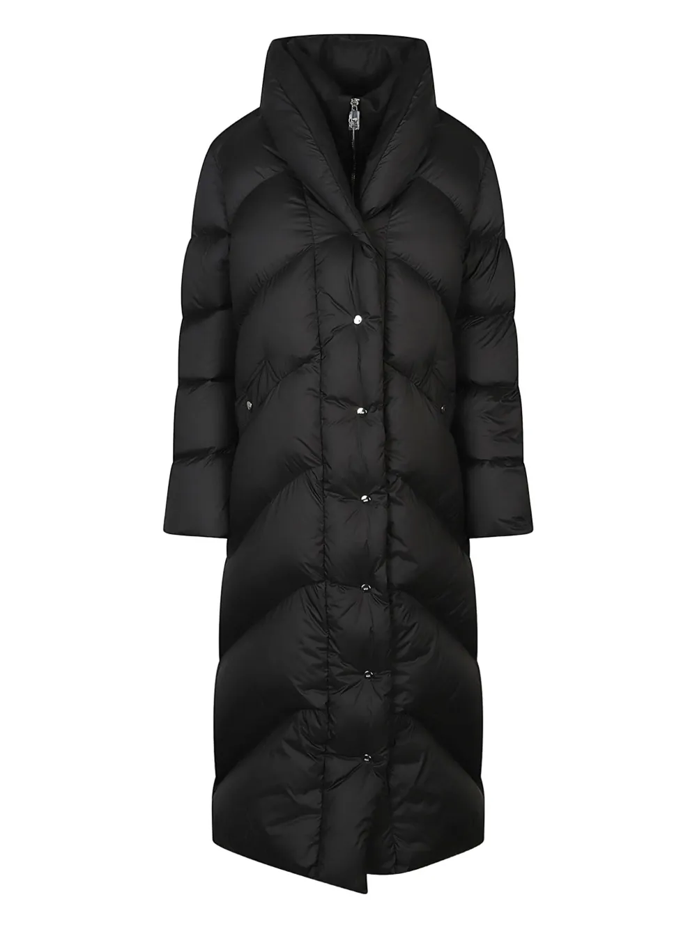 

Стеганое пальто на молнии Add, черный
