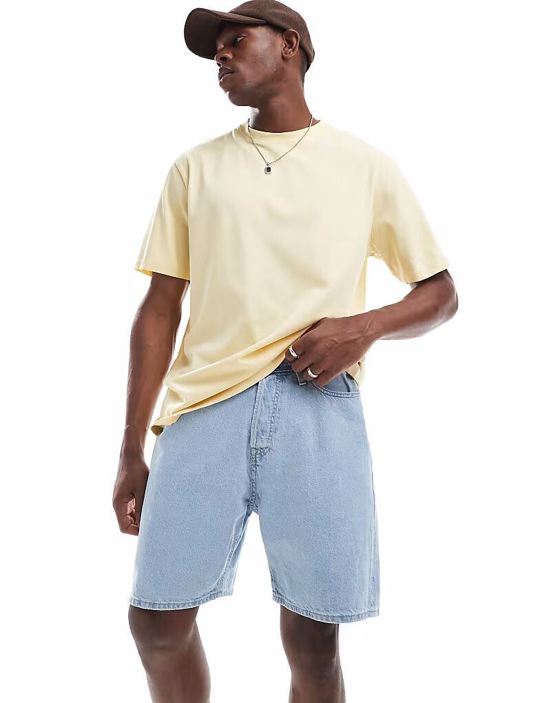 

Свободные джинсовые шорты Jack & Jones Tony светло-голубого цвета