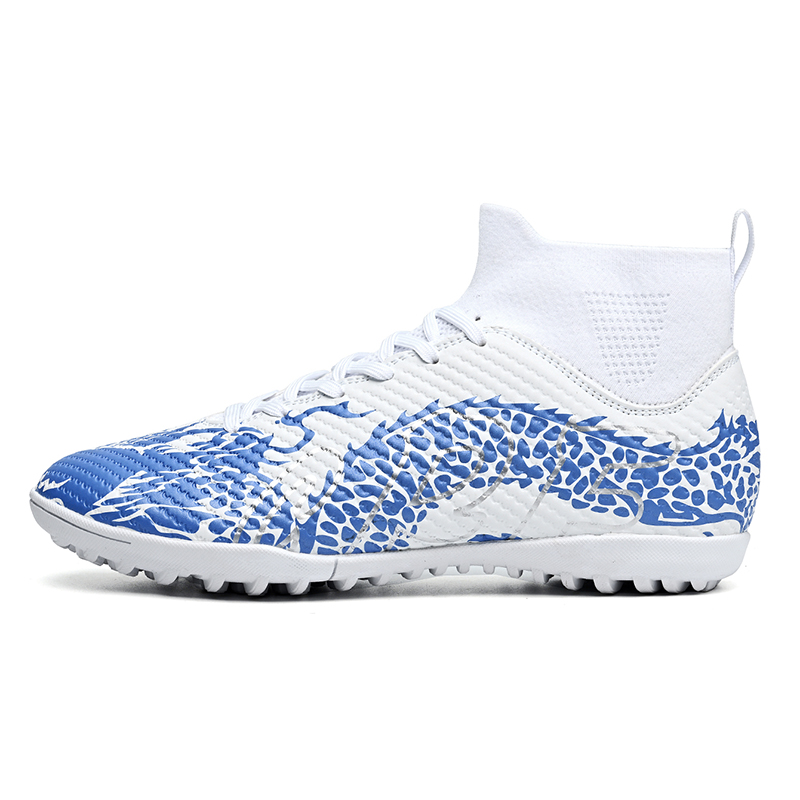 

Kuding Износостойкие футбольные бутсы унисекс белые для искусственного покрытия, цвет White Turf