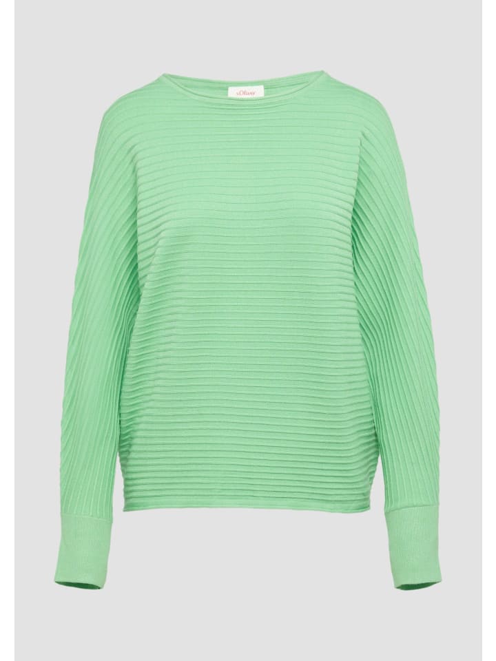 

Вязаный свитер цвета 7326_лаймовый зеленый s.Oliver