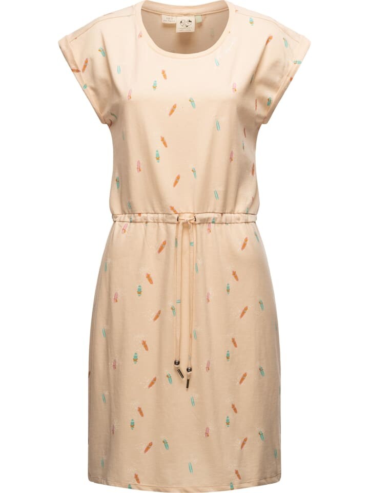 

Короткое платье ragwear Druckkleid Mallory Print Dress Organic, бежевый