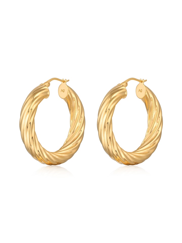 

Elli Серьги из серебра 925 пробы с золотым покрытием