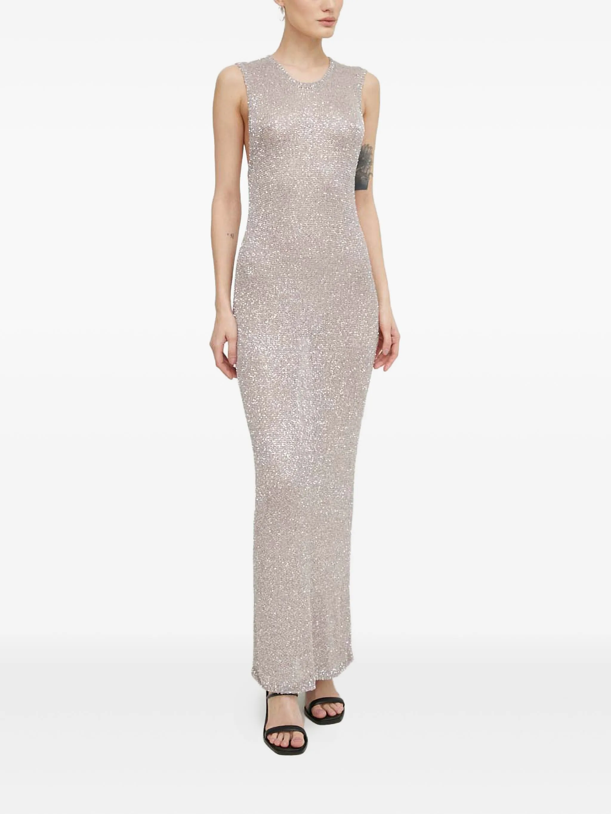 

Платье макси с драпировкой Herskind, бежевый