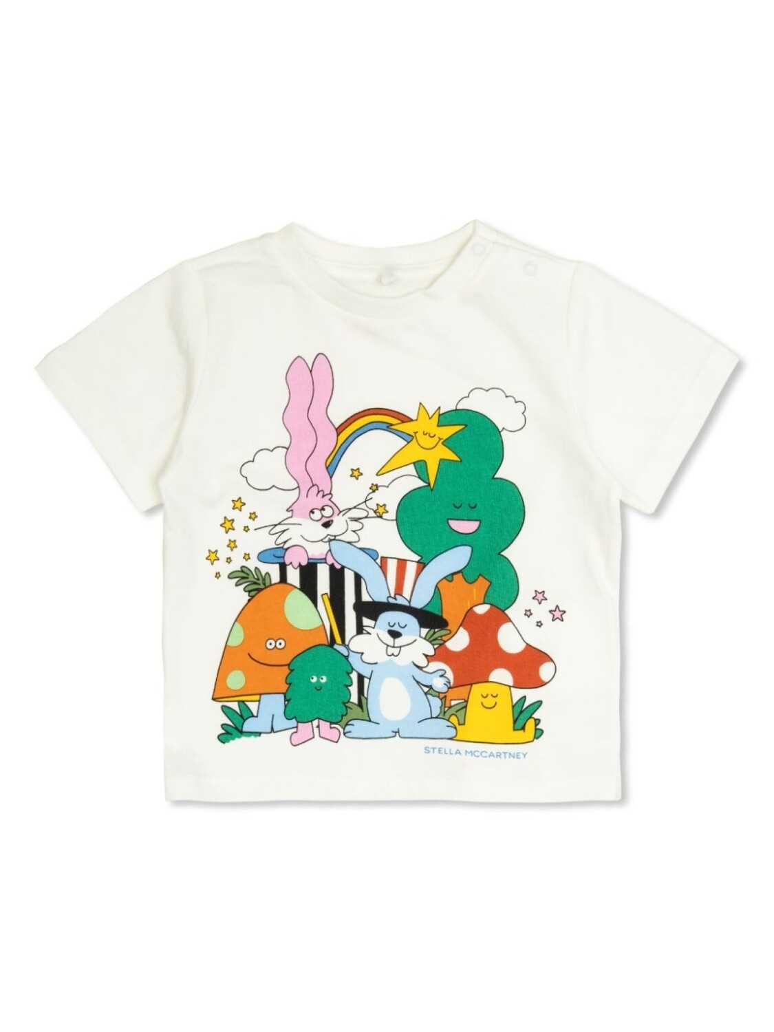 

Футболка с графическим принтом Stella McCartney Kids, белый