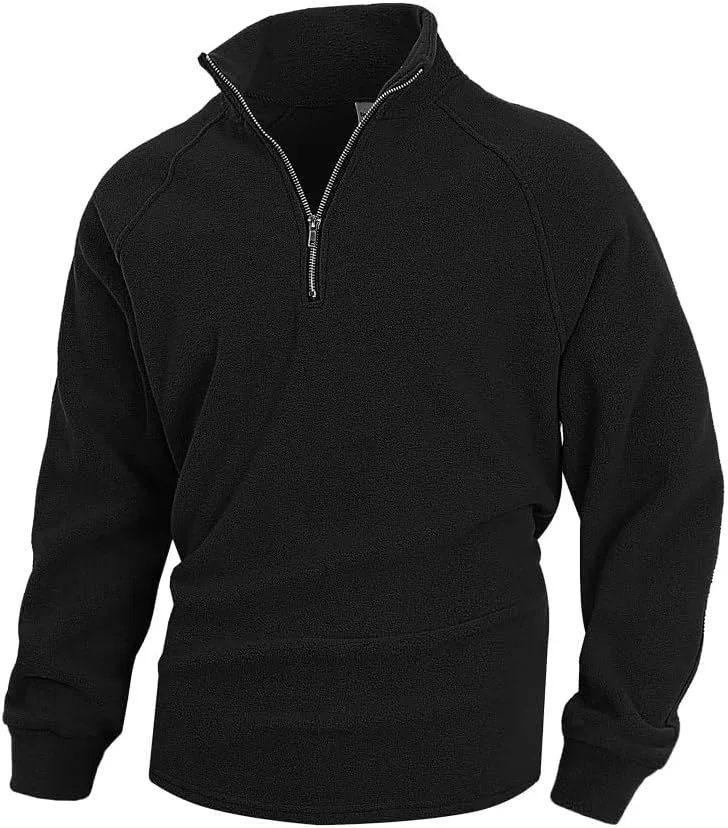 

Мужской свитер-поло с воротником стойкой и длинными рукавами Kenhansion