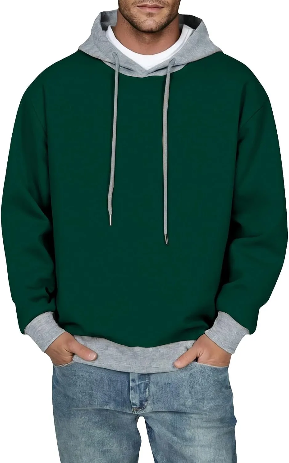 

Мужская худи Slim Fit Color Block для фитнеса