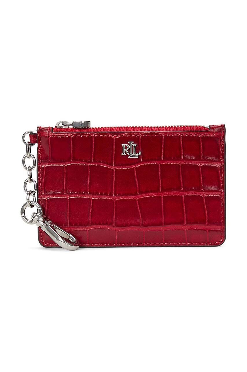 

Кожаный кошелек Lauren Ralph Lauren, красный