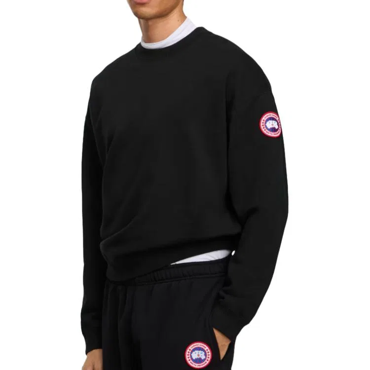 Свитшот мужской с круглым вырезом Canada Goose черный — фото 3