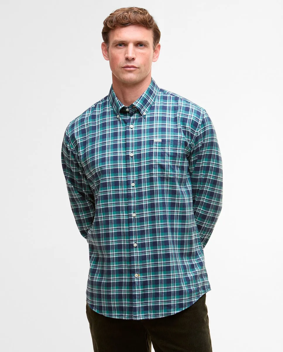 

Мужская клетчатая рубашка Barbour, зеленый