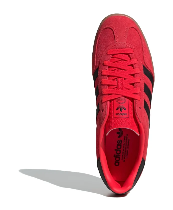 Классические кроссовки Gazelle для помещений, красно-черно-золотые Adidas Originals, красный — фото 2