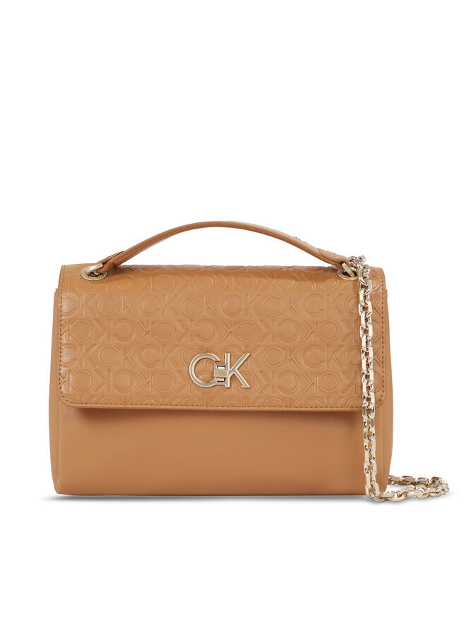 

Наплечная сумка Re-Lock Ew Conv Crossbody-Emb Calvin Klein, коричневый