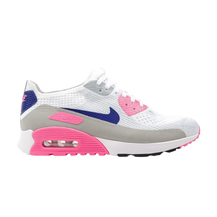 

Кроссовки Nike Wmns Air Max 90 Ultra 2.0 Flyknit 'Laser Pink', белый