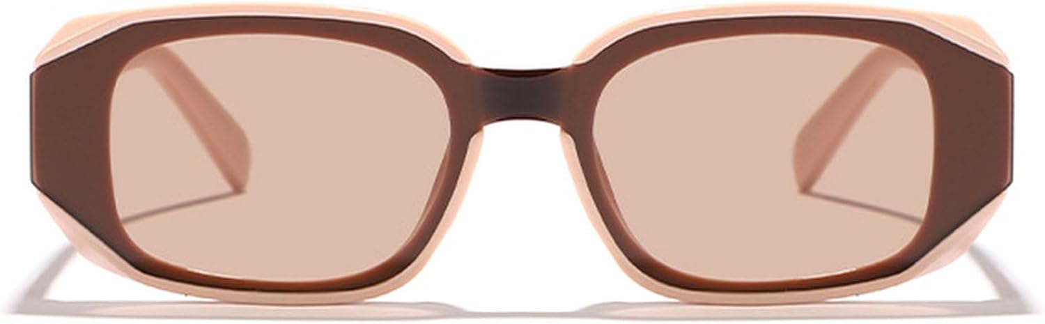 

Прямоугольные солнцезащитные очки для мужчин и женщин, модные солнцезащитные очки с градиентным переходом цвета, мужские квадратные очки, женские солнцезащитные очки в стиле 80-х и 90-х mincl, Biege Champagne