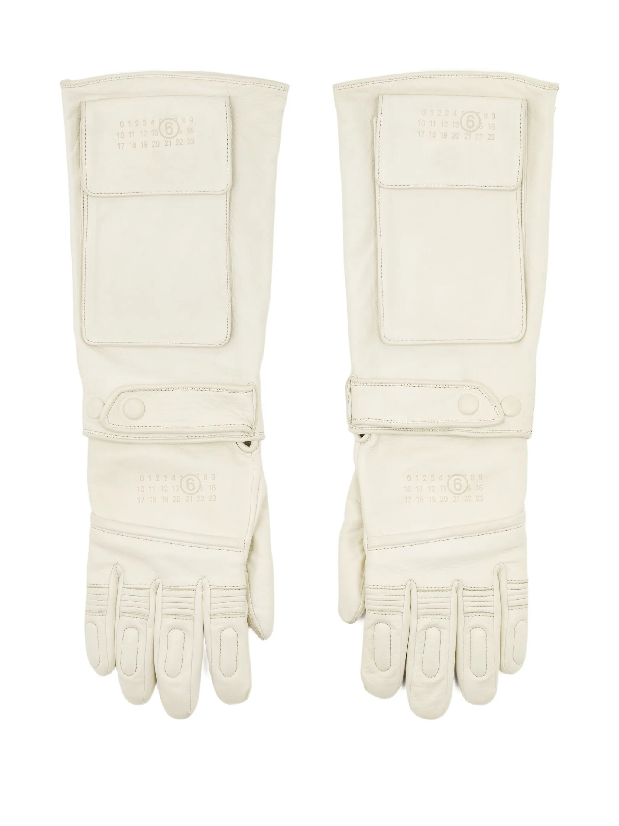 

Перчатки с карманами Mm6 Maison Margiela, белый