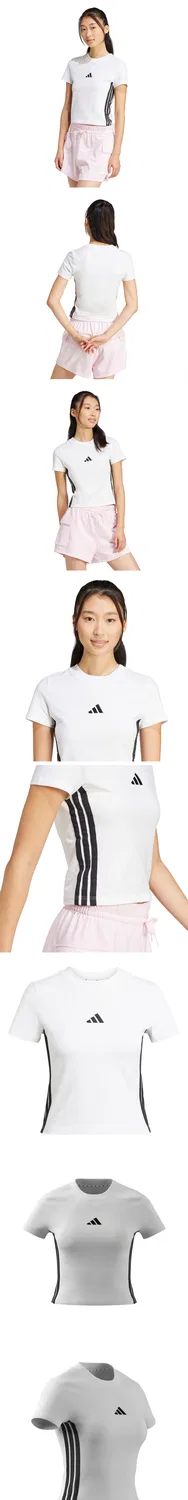 Женская футболка Essential 3S Slim Baby белого цвета от Adidas — фото 4