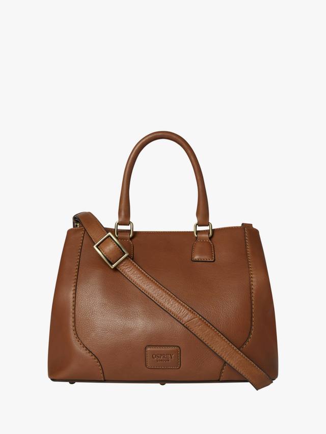 

Сумка-хобо из оксфордской кожи OSPREY LONDON, Tan