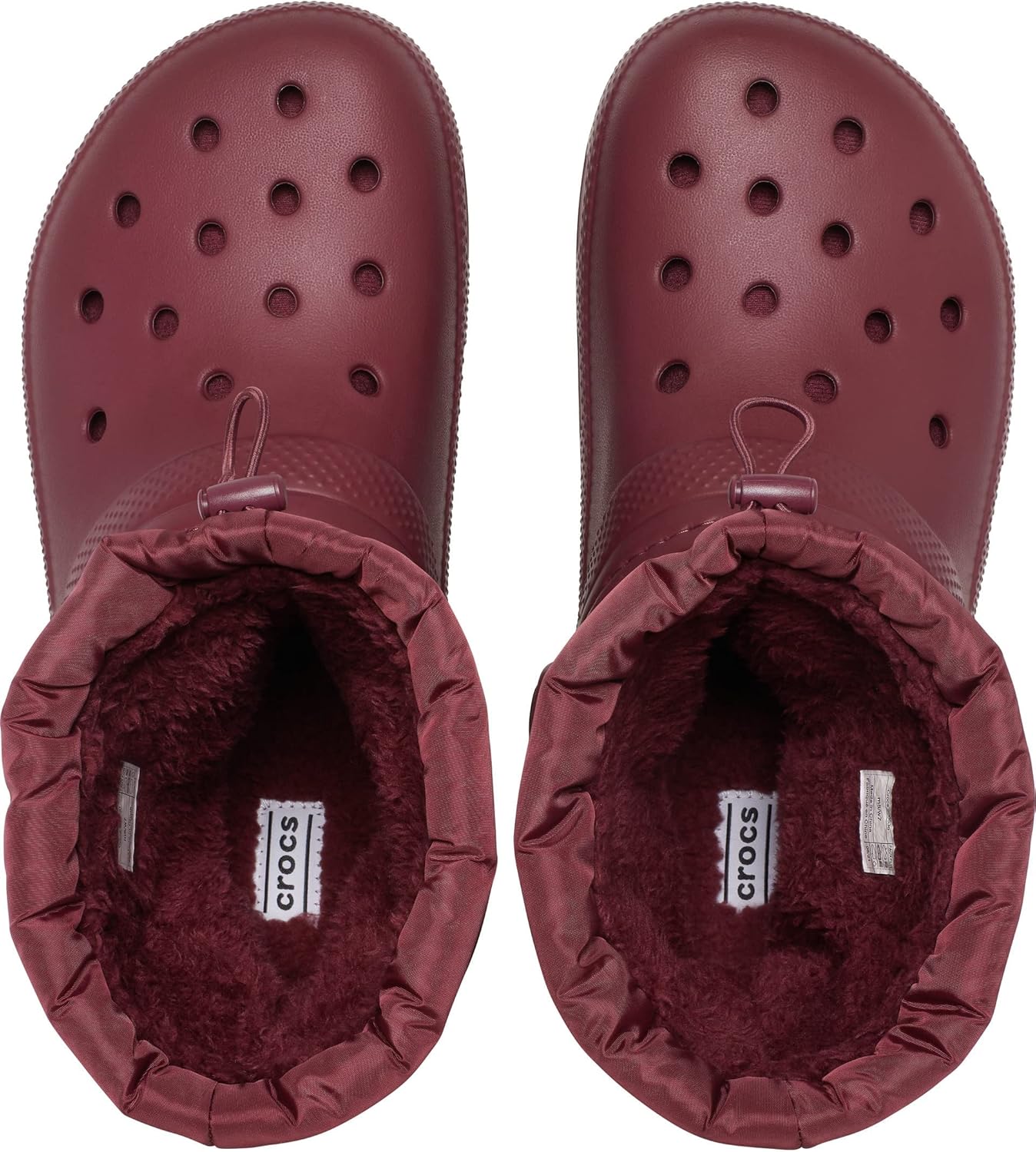 Унисекс ботинки Crocs Classic с подкладкой Neo Puff, Garnet — фото 2