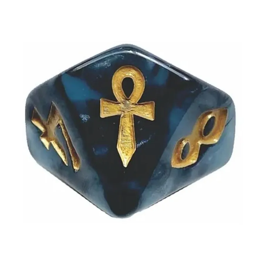 

d10 Анк, Dice (Black Oak)