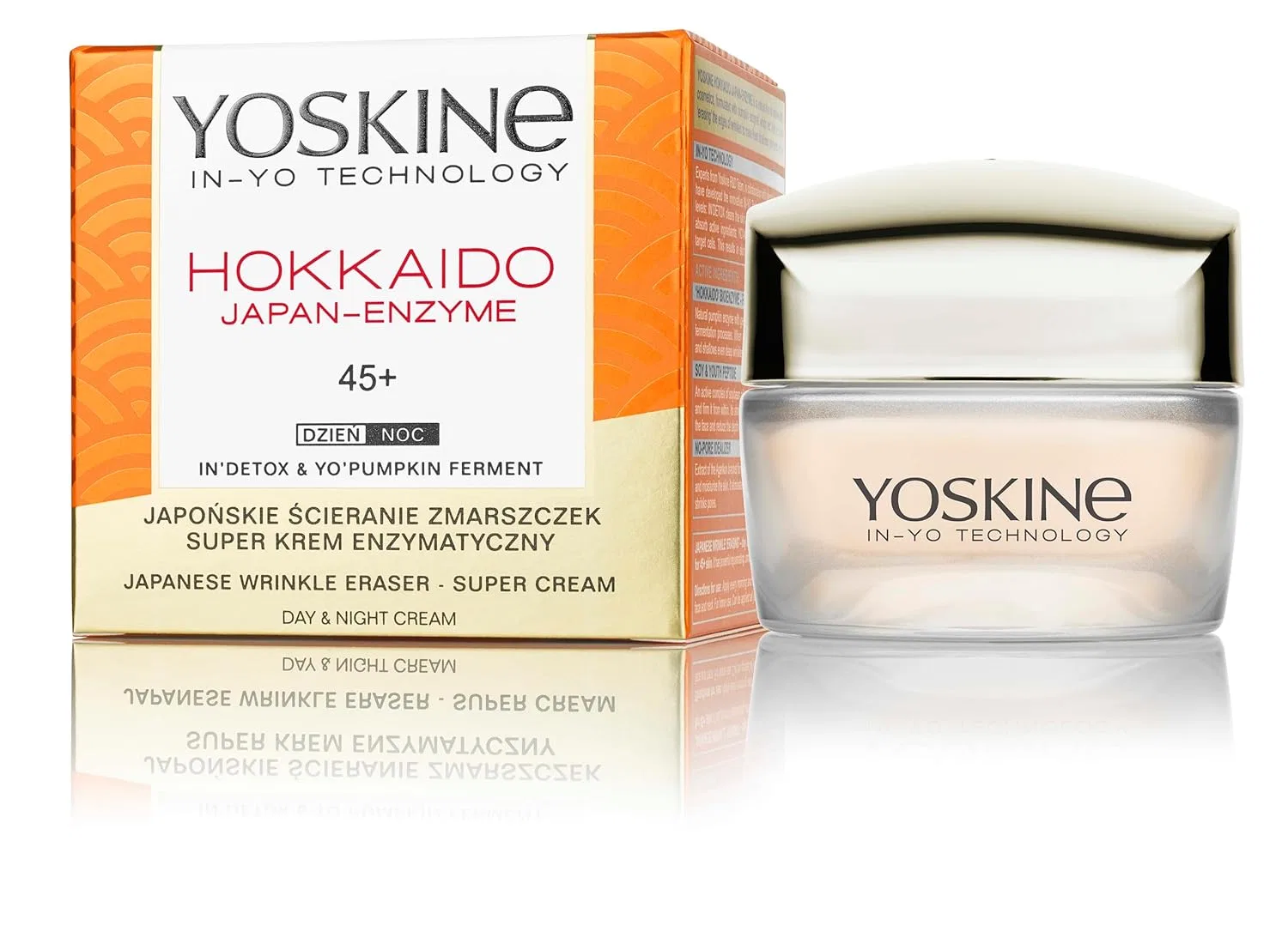 Крем для лица Yoskine — Дневной и ночной Hokkaido Japanese Enzymes + с ферментом тыквы
