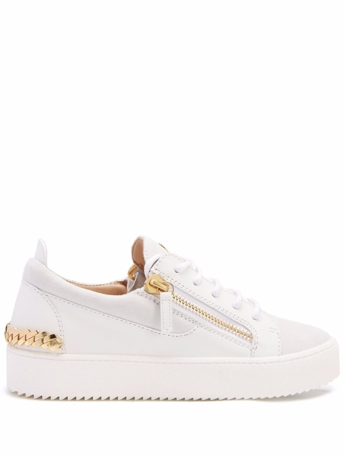 

Giuseppe Zanotti кеды Gail с цепочками, белый