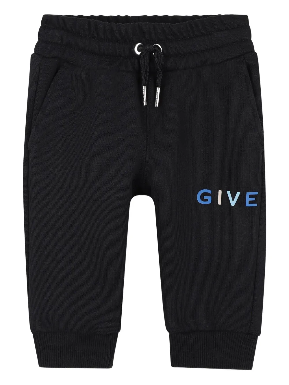 

Брюки с кулиской и логотипом Givenchy Kids, черный
