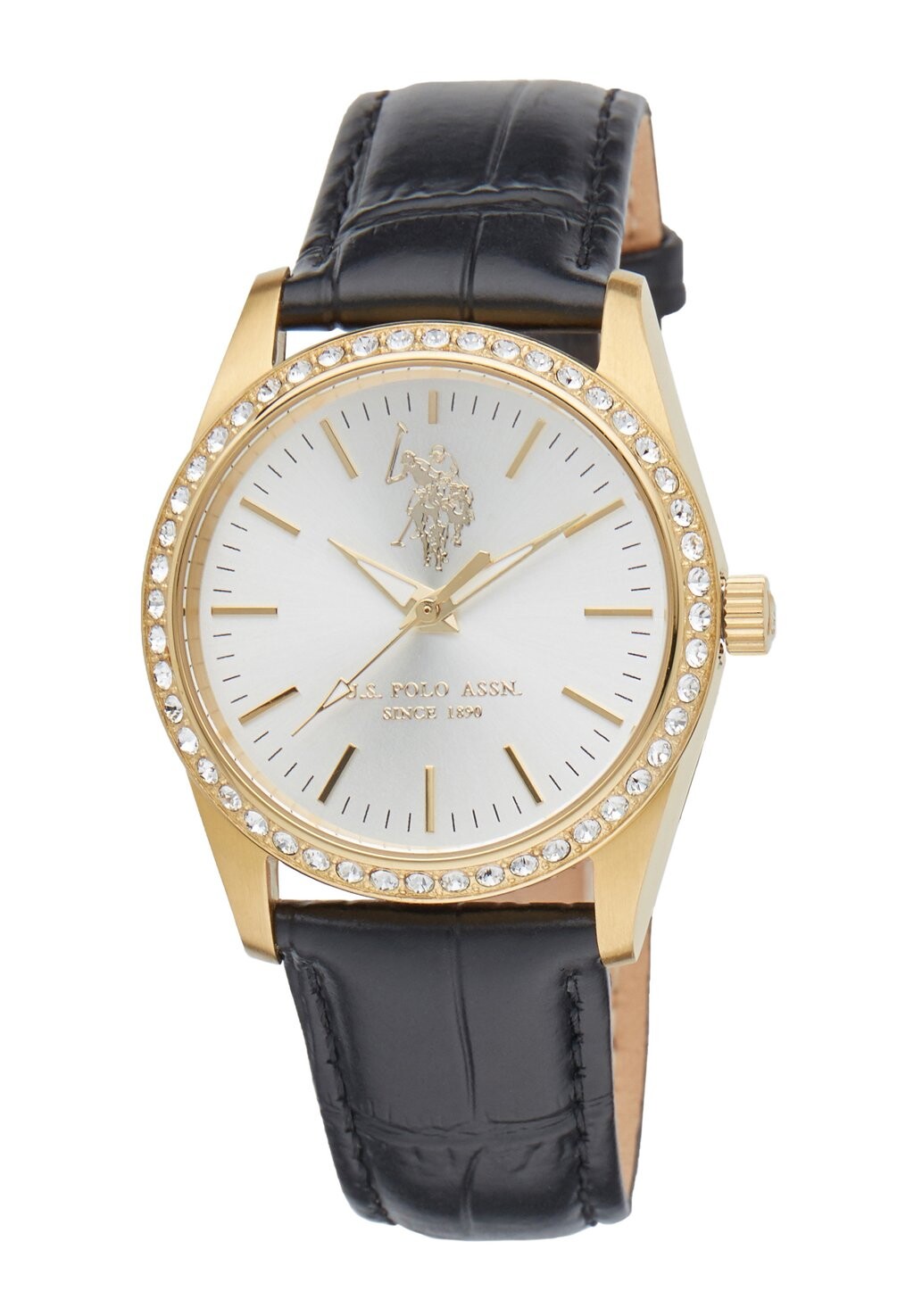 

Часы RANYA U.S. Polo Assn., цвет yellow gold silver black