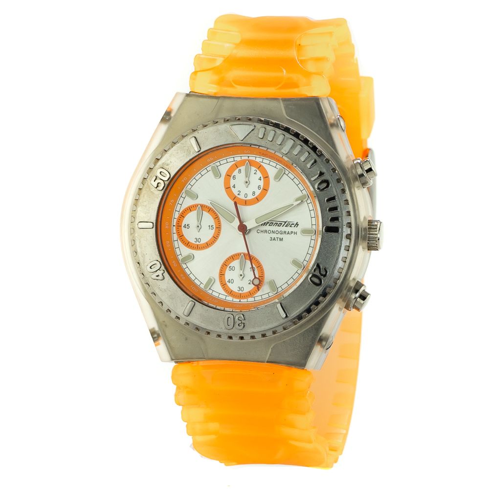 

Оранжевые резиновые часы Chronotech, Orange