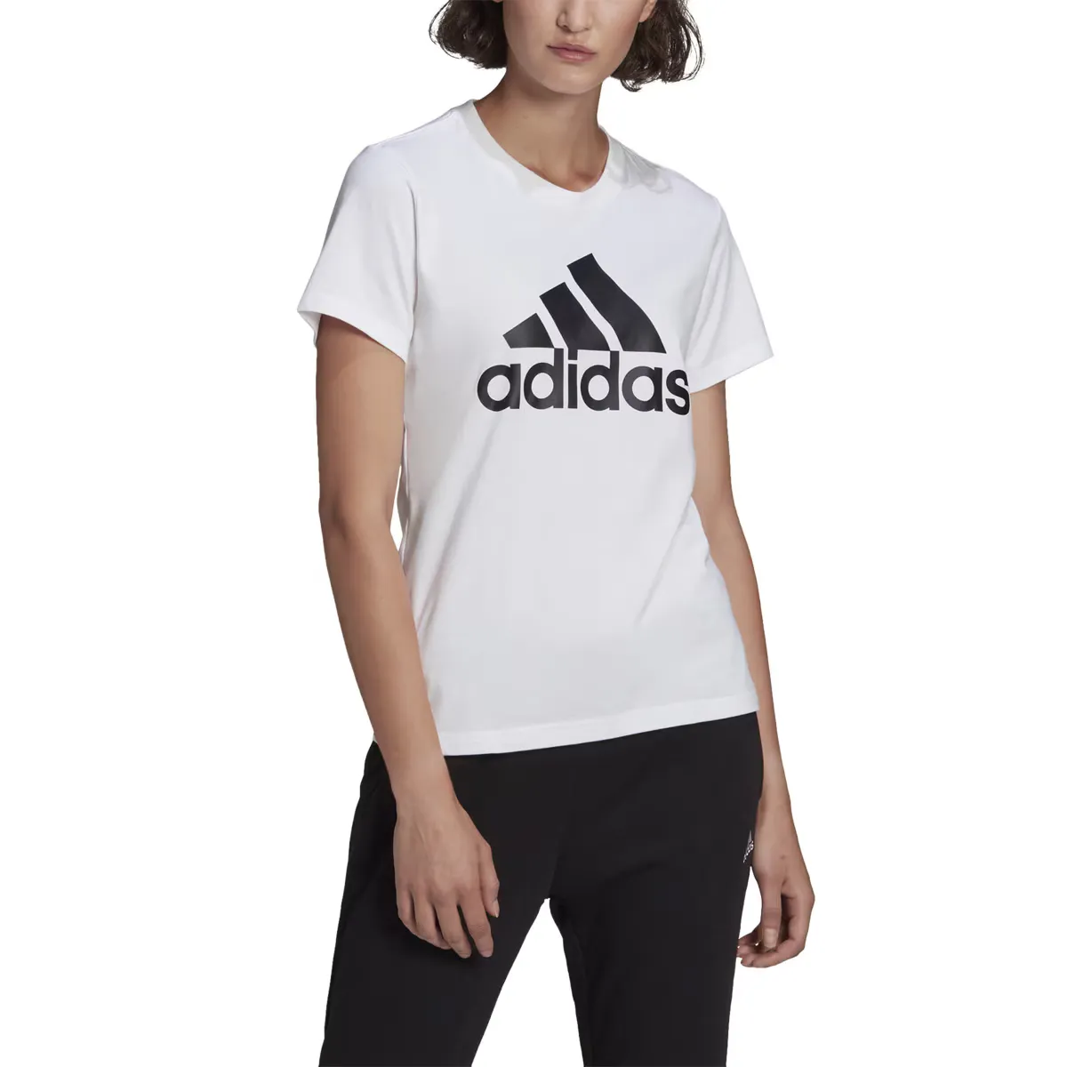 Женская футболка BL T Adidas, черный/белый — фото 2