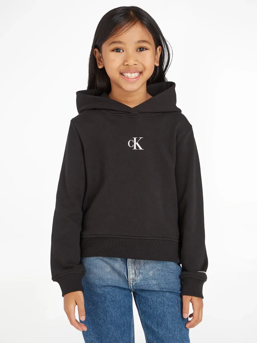 

Толстовка с капюшоном Calvin Klein Jeans "CK LOGO BOXY HOODIE", для детей до 16 лет, черный
