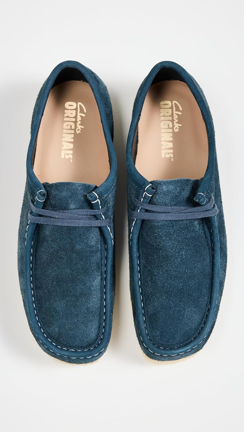 Мужские оксфорды Clarks Wallabee, черные — фото 4