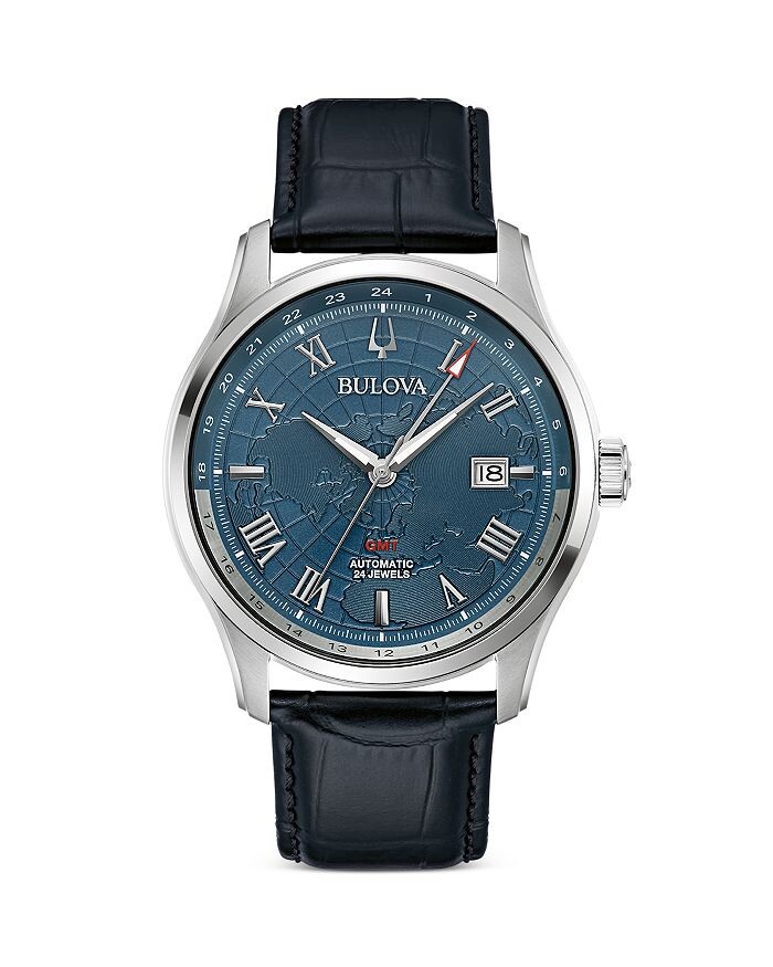 

Часы Classic Wilton GMT, 43mm Bulova, синий