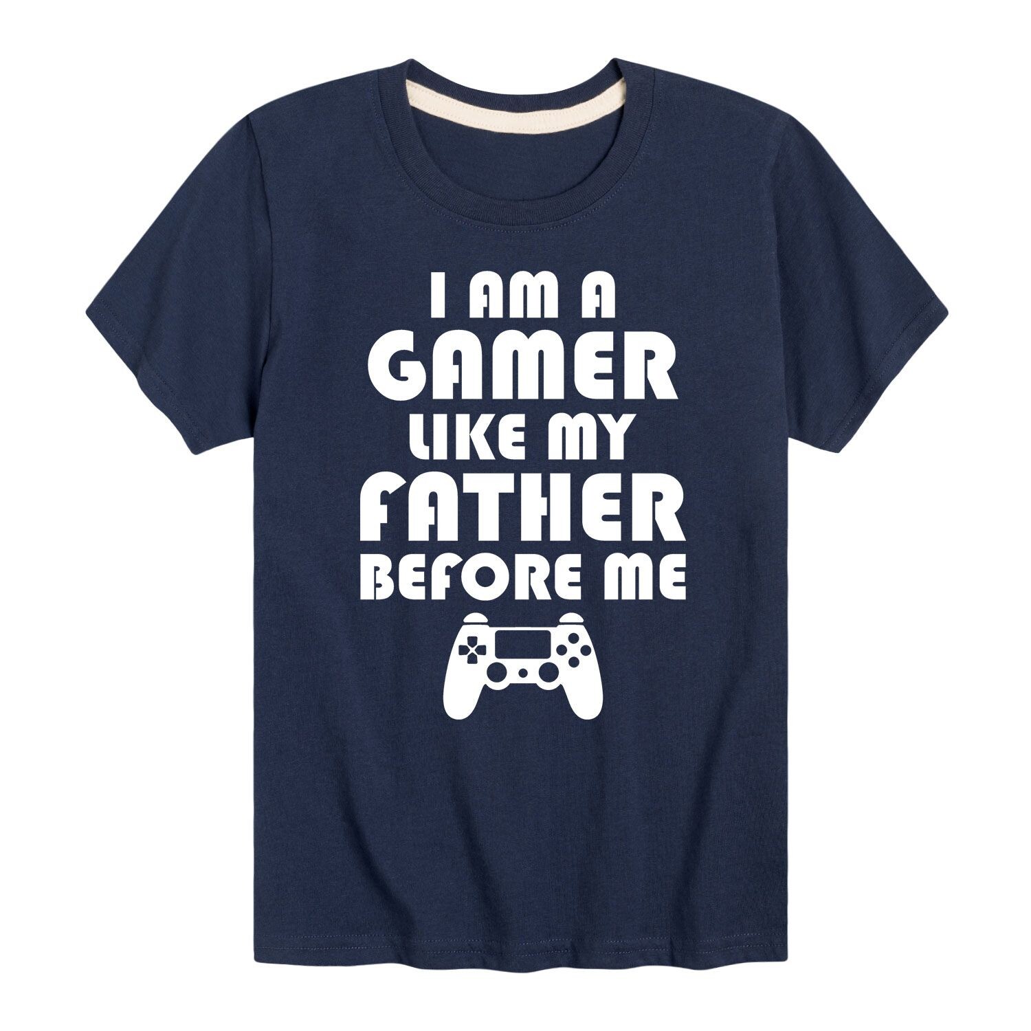 

Футболка Gamer Like Father с рисунком для мальчиков 8–20 лет Licensed Character, темно-синий